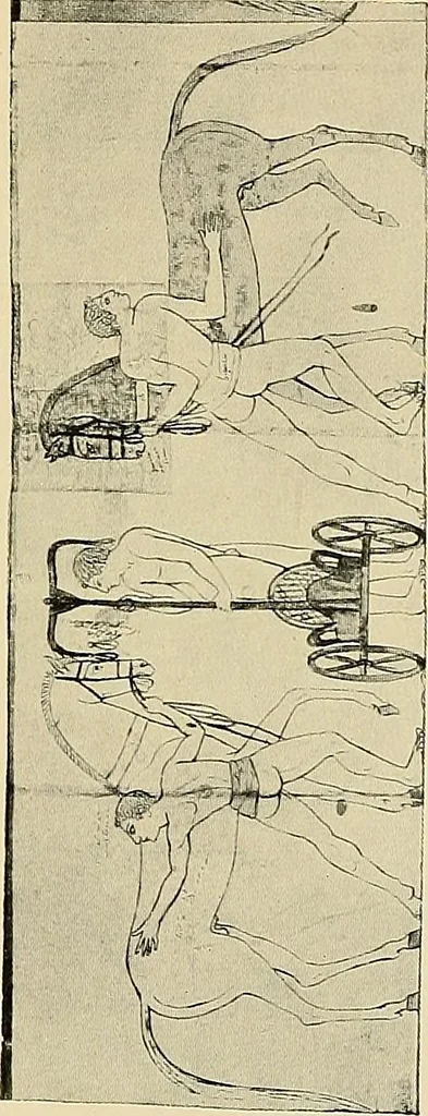 An illustration from Etruscan tomb paintings, Their subjects and significance, 1922, leaf 53