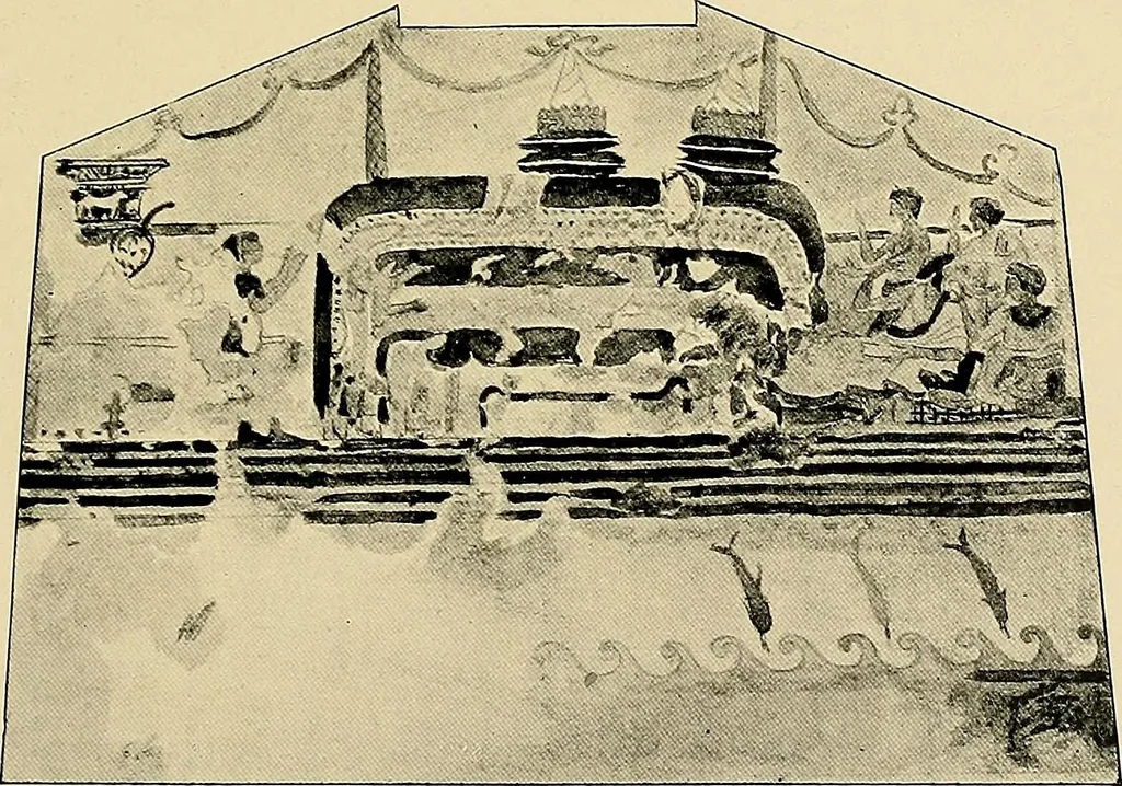 An illustration from Etruscan tomb paintings, Their subjects and significance, 1922, leaf 87