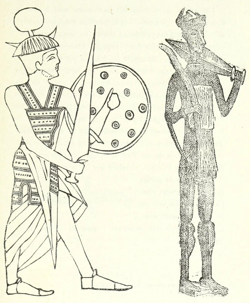 An illustration from Études sur l'antiquité historique d'après les sources egyptiennes et les monuments réputés préhistoriques, 1872, leaf 313