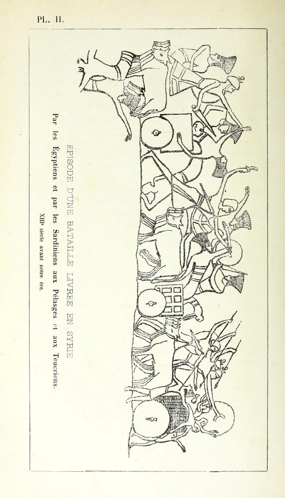 An illustration from Études sur l'antiquité historique d'après les sources egyptiennes et les monuments réputés préhistoriques, 1872, leaf 328