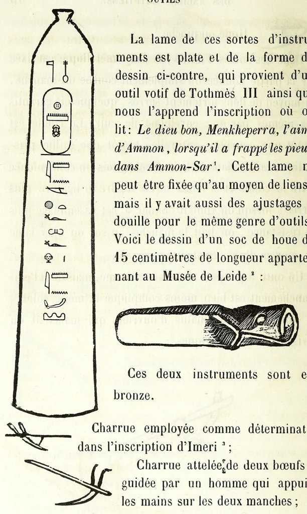 An illustration from Études sur l'antiquité historique d'après les sources egyptiennes et les monuments réputés préhistoriques, 1872, leaf 82
