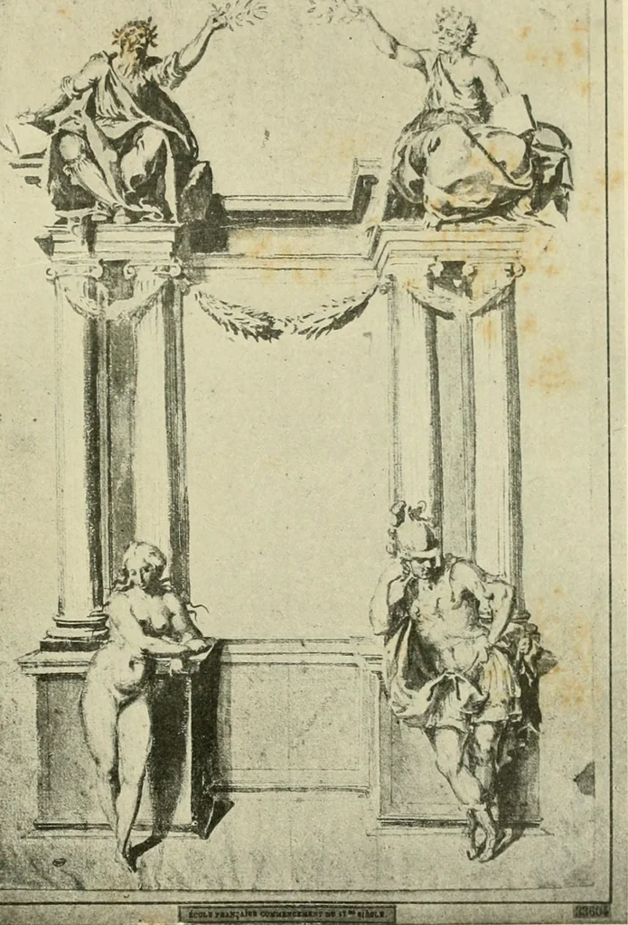 An illustration from Étude sur les livres à figures édités en France de 1601 à 1660, 1914, leaf 197