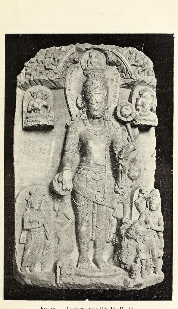 An illustration from Étude sur l'iconographie bouddhique de l'Inde, d'après des documents nouveaux, 1900, leaf 123