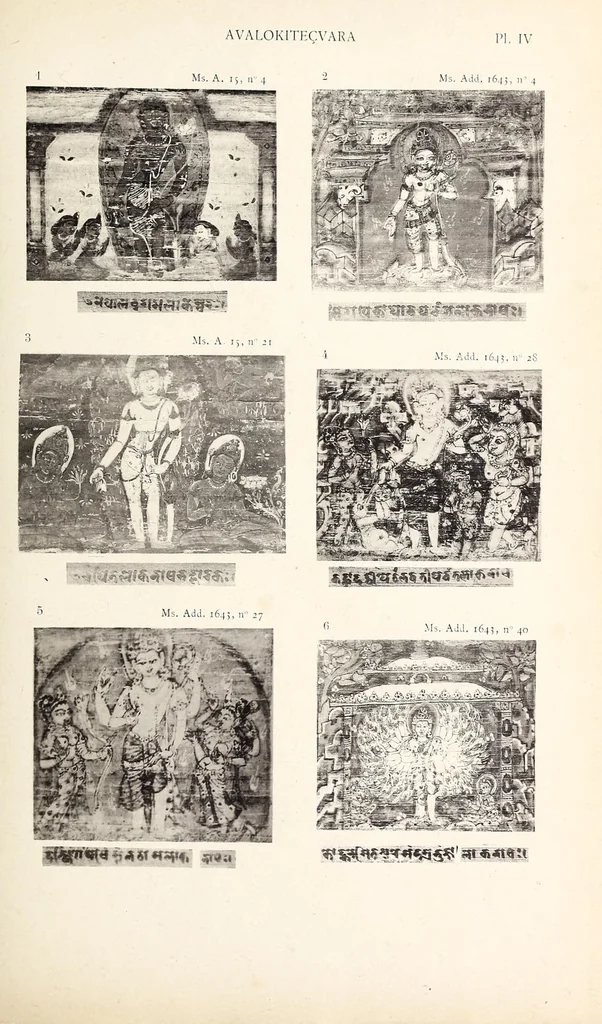 An illustration from Étude sur l'iconographie bouddhique de l'Inde, d'après des documents nouveaux, 1900, leaf 129