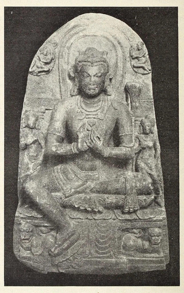 An illustration from Étude sur l'iconographie bouddhique de l'Inde, d'après des documents nouveaux, 1900, leaf 144