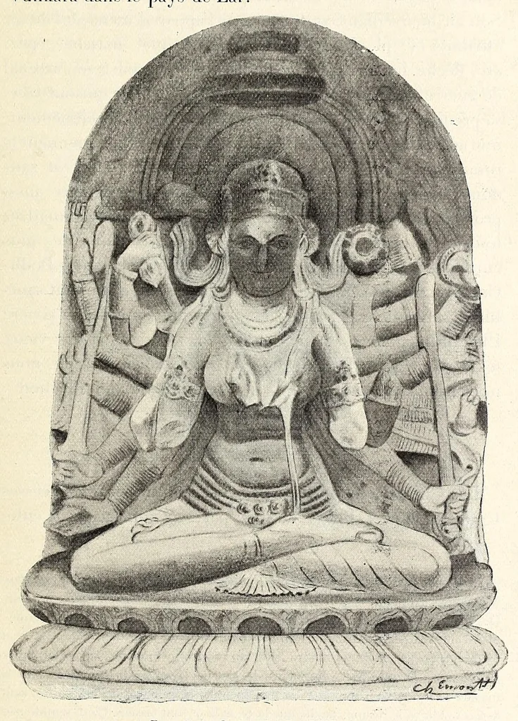 An illustration from Étude sur l'iconographie bouddhique de l'Inde, d'après des documents nouveaux, 1900, leaf 175