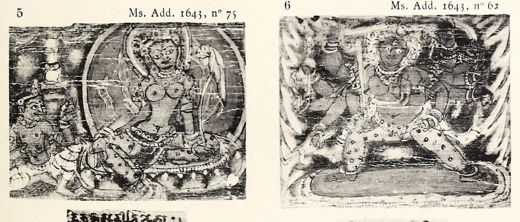 An illustration from Étude sur l'iconographie bouddhique de l'Inde, d'après des documents nouveaux, 1900, leaf 181