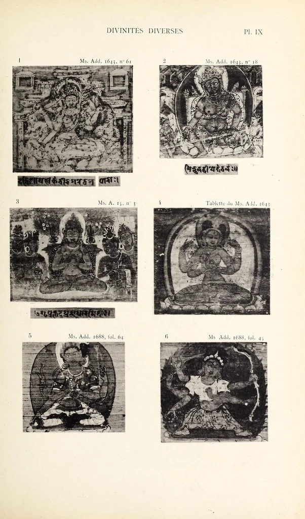 An illustration from Étude sur l'iconographie bouddhique de l'Inde, d'après des documents nouveaux, 1900, leaf 187