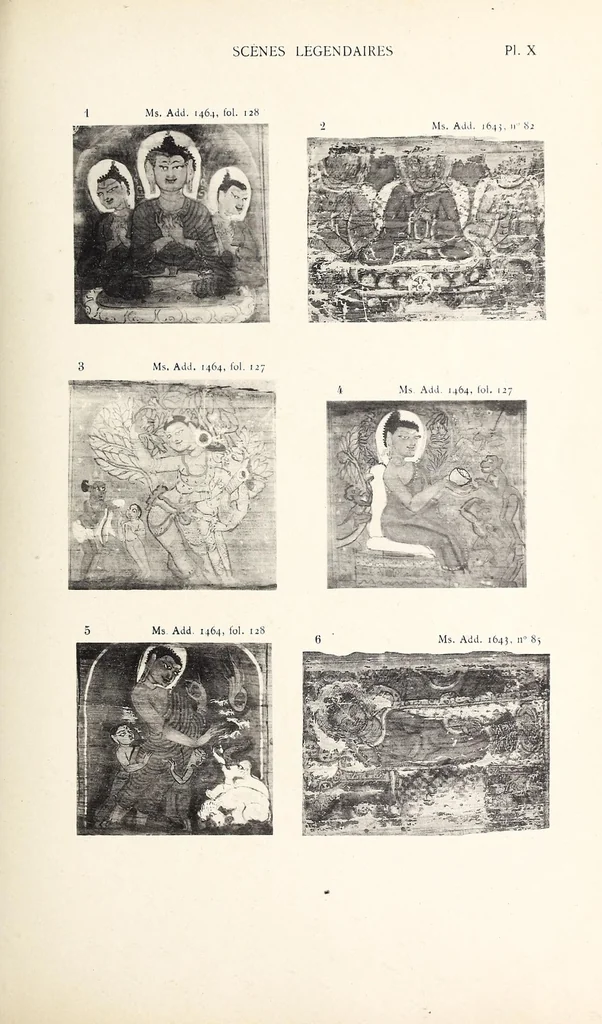An illustration from Étude sur l'iconographie bouddhique de l'Inde, d'après des documents nouveaux, 1900, leaf 205