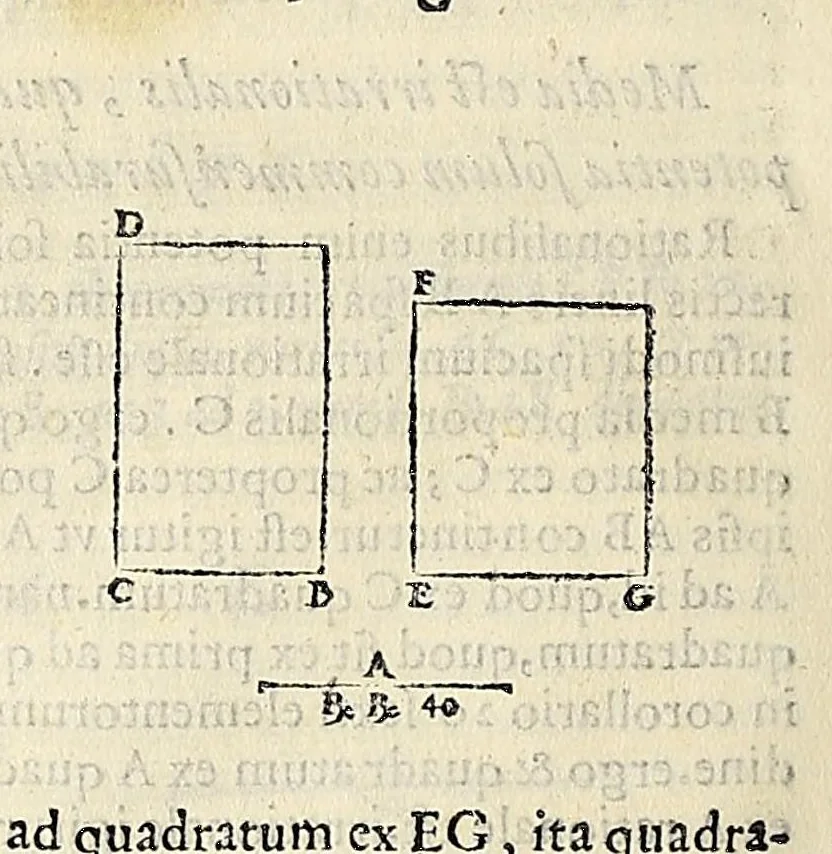 An illustration from Euclidis elementorvm libri XV : unà cum scholijs antiquis, 1572, leaf 308