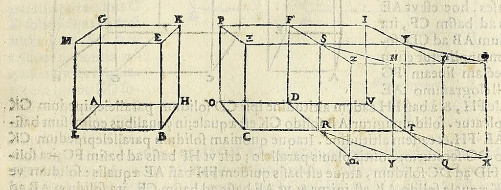 An illustration from Euclidis elementorvm libri XV : unà cum scholijs antiquis, 1572, leaf 439
