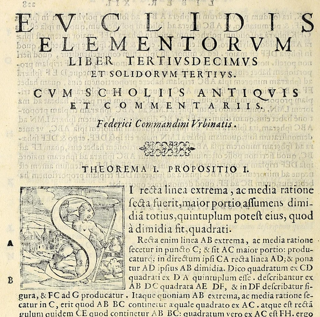 An illustration from Euclidis elementorvm libri XV : unà cum scholijs antiquis, 1572, leaf 486