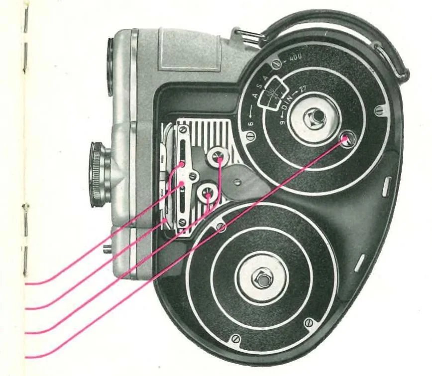 An illustration from Eumig Camera C 16 1960, 1960, leaf 4