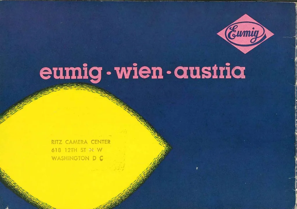 An illustration from Eumig Camera C 16 1960, 1960, leaf 8