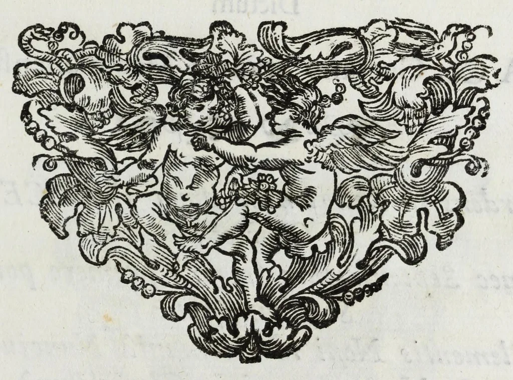 An illustration from Europae labor conformando Innocentio XII. Pont. Max., eidem sanctiss. d. d. Innocentio convictori olim suo, nunc parenti amantissimo a Seminario Romano publicè exhibitus, 1692, leaf 27