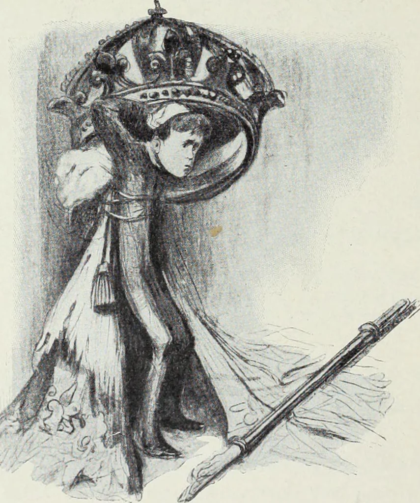 An illustration from Europas Fürsten im Sittenspiegel der Karikatur, mit 468 Textillustrationen und 72 farbigen Kunstblättern nach seltenen und amüsanten Karikaturen, aus allen Ländern und Zeitepochen, 1908, leaf 118