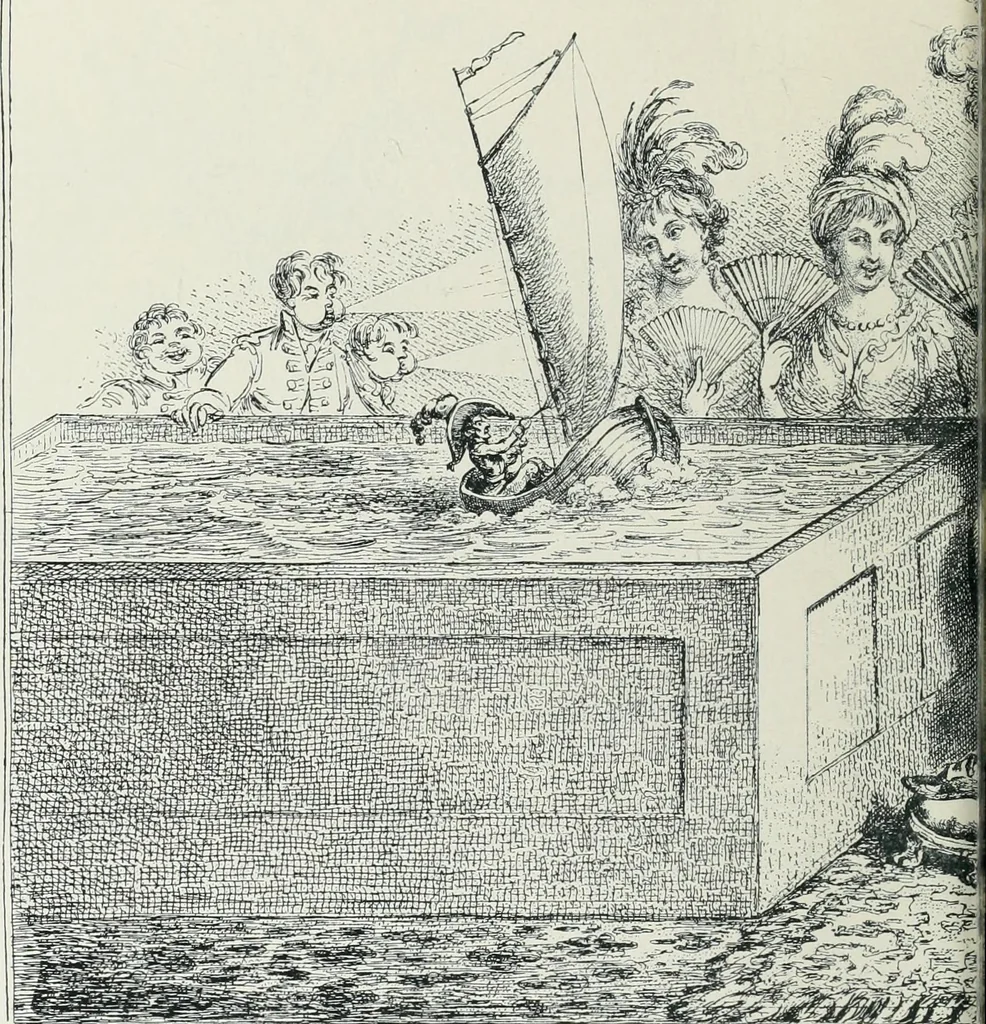 An illustration from Europas Fürsten im Sittenspiegel der Karikatur, mit 468 Textillustrationen und 72 farbigen Kunstblättern nach seltenen und amüsanten Karikaturen, aus allen Ländern und Zeitepochen, 1908, leaf 146