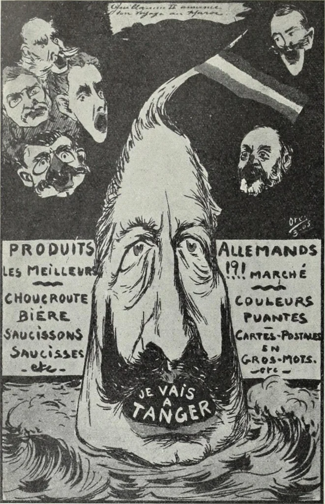 An illustration from Europas Fürsten im Sittenspiegel der Karikatur, mit 468 Textillustrationen und 72 farbigen Kunstblättern nach seltenen und amüsanten Karikaturen, aus allen Ländern und Zeitepochen, 1908, leaf 16
