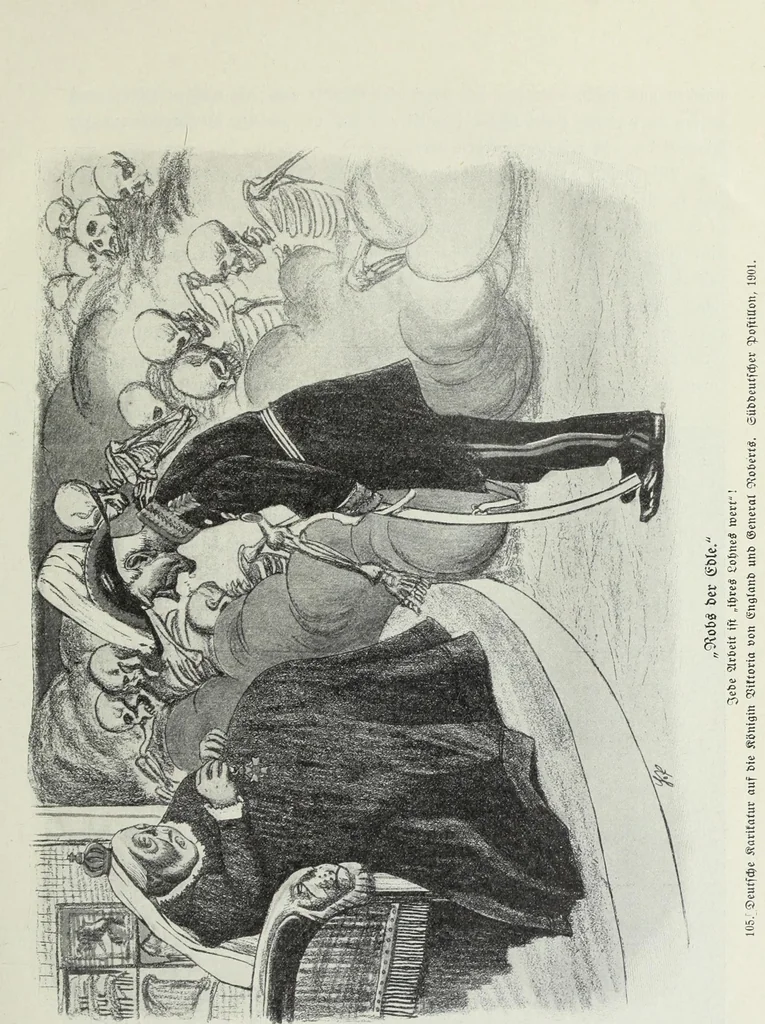 An illustration from Europas Fürsten im Sittenspiegel der Karikatur, mit 468 Textillustrationen und 72 farbigen Kunstblättern nach seltenen und amüsanten Karikaturen, aus allen Ländern und Zeitepochen, 1908, leaf 171