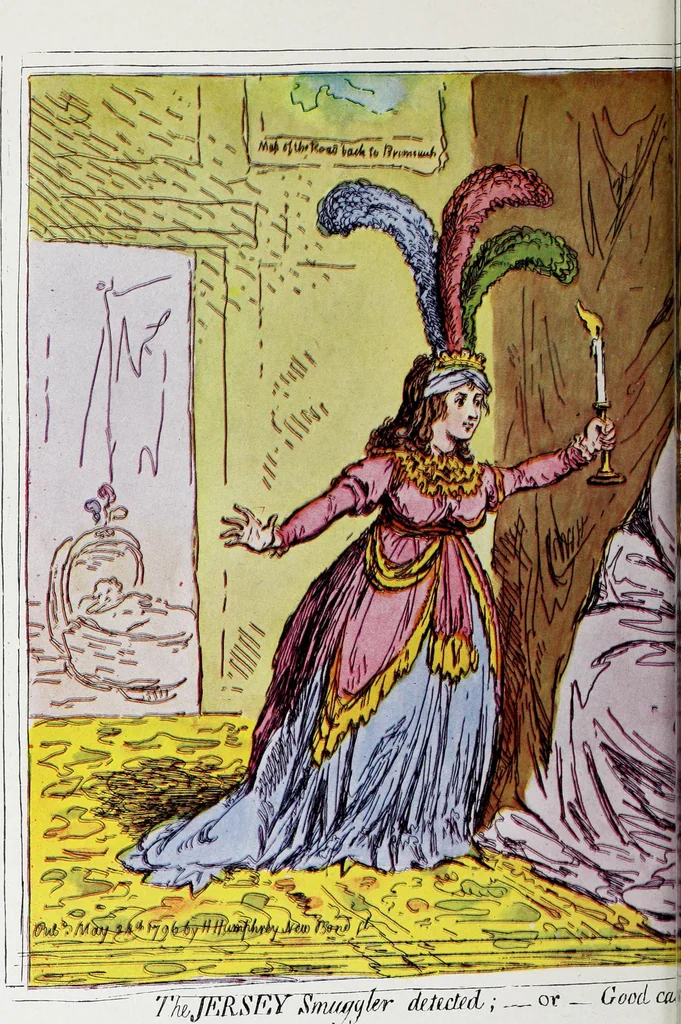 An illustration from Europas Fürsten im Sittenspiegel der Karikatur, mit 468 Textillustrationen und 72 farbigen Kunstblättern nach seltenen und amüsanten Karikaturen, aus allen Ländern und Zeitepochen, 1908, leaf 194