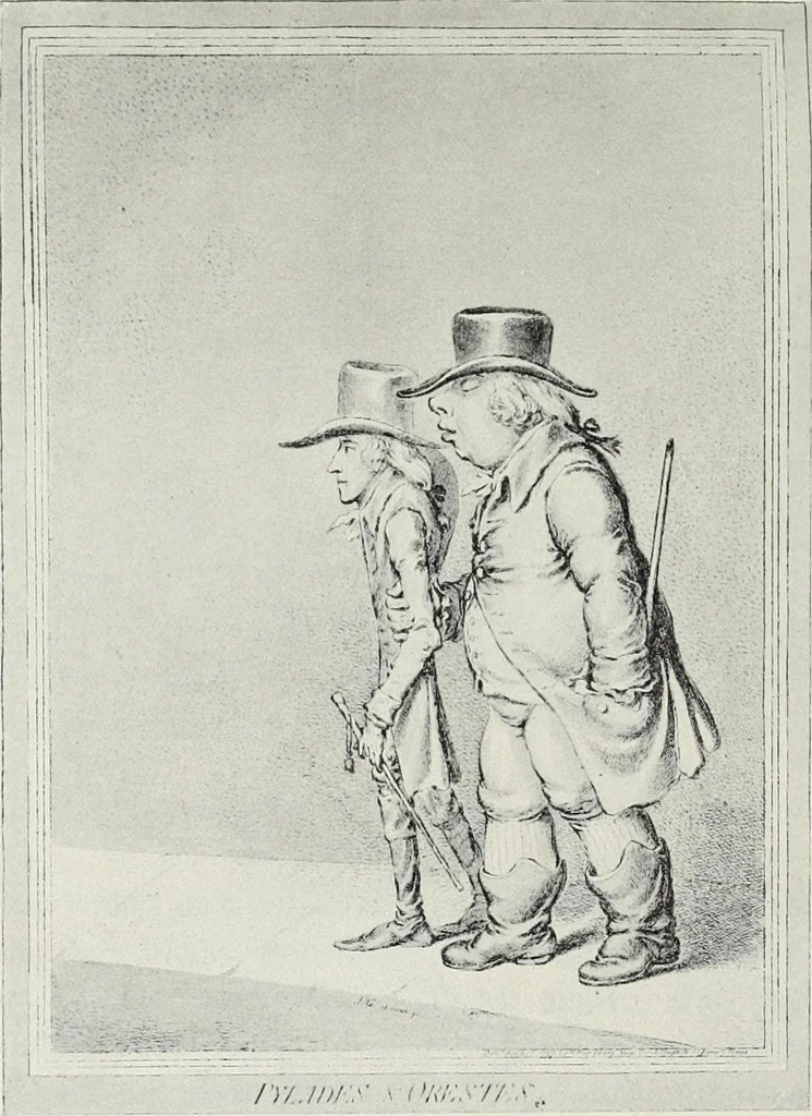 An illustration from Europas Fürsten im Sittenspiegel der Karikatur, mit 468 Textillustrationen und 72 farbigen Kunstblättern nach seltenen und amüsanten Karikaturen, aus allen Ländern und Zeitepochen, 1908, leaf 204