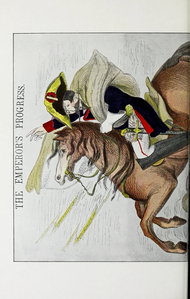 An illustration from Europas Fürsten im Sittenspiegel der Karikatur, mit 468 Textillustrationen und 72 farbigen Kunstblättern nach seltenen und amüsanten Karikaturen, aus allen Ländern und Zeitepochen, 1908, leaf 262