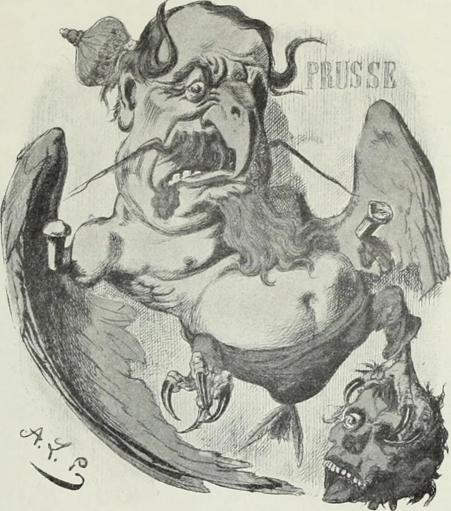 An illustration from Europas Fürsten im Sittenspiegel der Karikatur, mit 468 Textillustrationen und 72 farbigen Kunstblättern nach seltenen und amüsanten Karikaturen, aus allen Ländern und Zeitepochen, 1908, leaf 289
