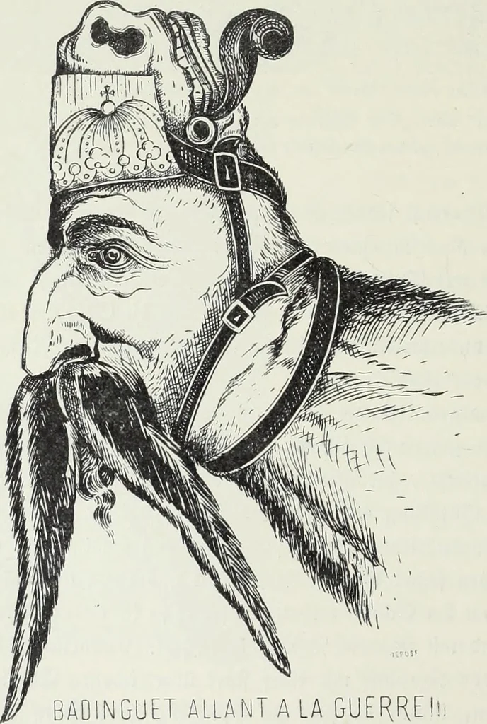 An illustration from Europas Fürsten im Sittenspiegel der Karikatur, mit 468 Textillustrationen und 72 farbigen Kunstblättern nach seltenen und amüsanten Karikaturen, aus allen Ländern und Zeitepochen, 1908, leaf 296