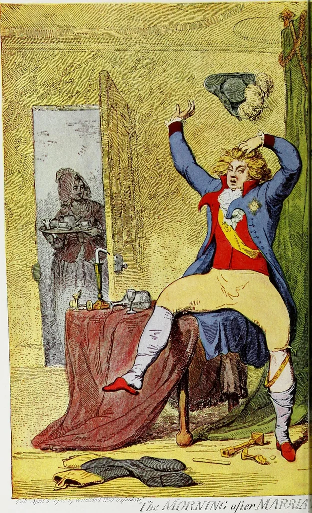 An illustration from Europas Fürsten im Sittenspiegel der Karikatur, mit 468 Textillustrationen und 72 farbigen Kunstblättern nach seltenen und amüsanten Karikaturen, aus allen Ländern und Zeitepochen, 1908, leaf 298