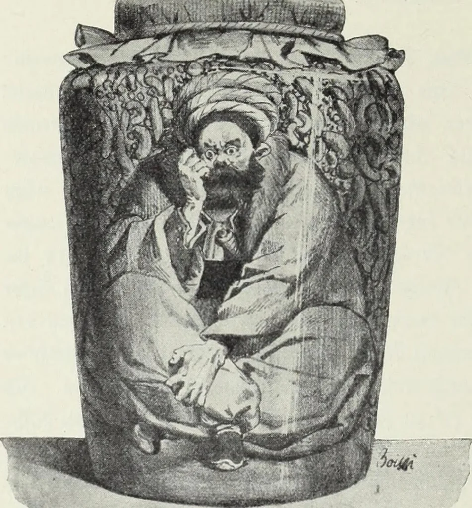 An illustration from Europas Fürsten im Sittenspiegel der Karikatur, mit 468 Textillustrationen und 72 farbigen Kunstblättern nach seltenen und amüsanten Karikaturen, aus allen Ländern und Zeitepochen, 1908, leaf 348