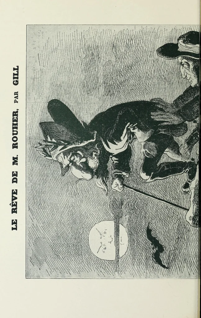 An illustration from Europas Fürsten im Sittenspiegel der Karikatur, mit 468 Textillustrationen und 72 farbigen Kunstblättern nach seltenen und amüsanten Karikaturen, aus allen Ländern und Zeitepochen, 1908, leaf 356