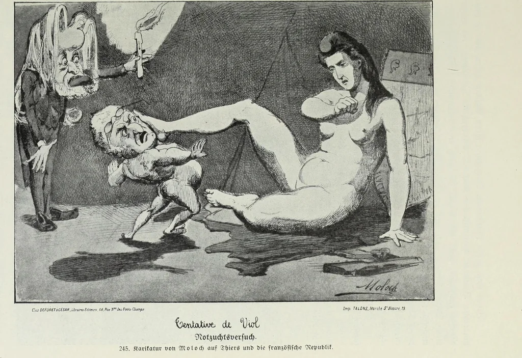 An illustration from Europas Fürsten im Sittenspiegel der Karikatur, mit 468 Textillustrationen und 72 farbigen Kunstblättern nach seltenen und amüsanten Karikaturen, aus allen Ländern und Zeitepochen, 1908, leaf 373
