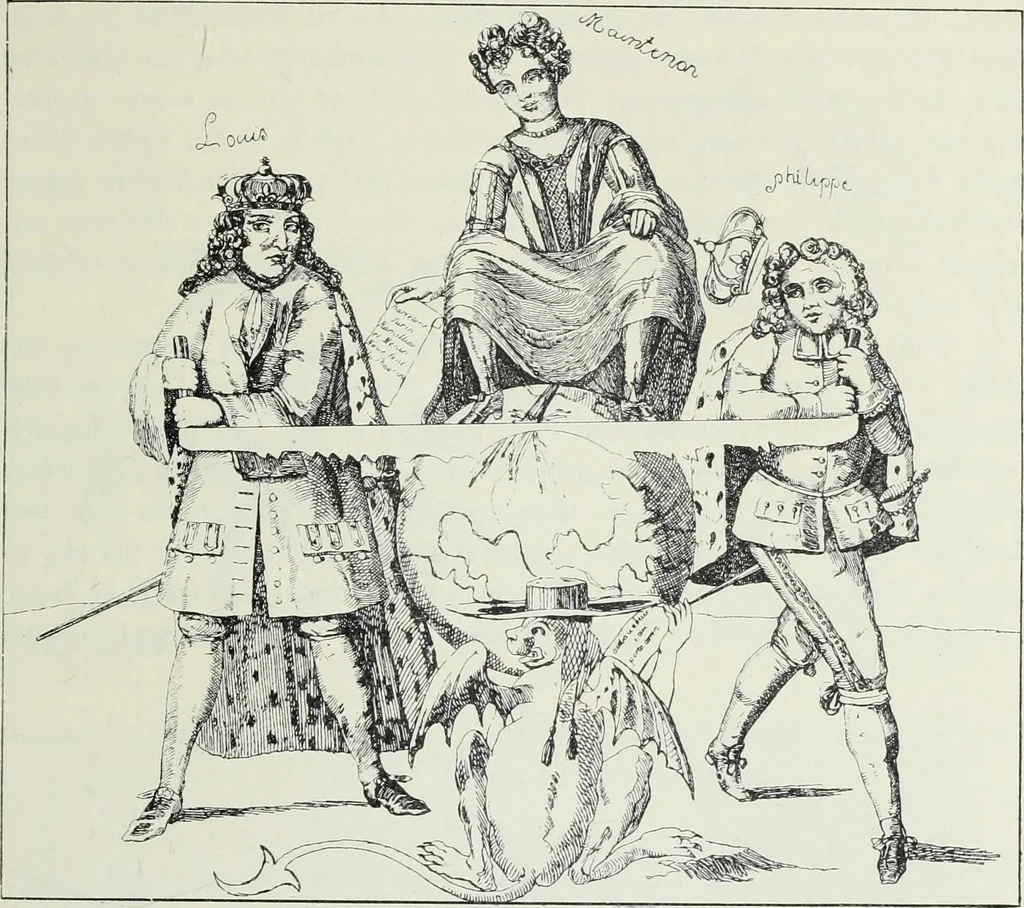 An illustration from Europas Fürsten im Sittenspiegel der Karikatur, mit 468 Textillustrationen und 72 farbigen Kunstblättern nach seltenen und amüsanten Karikaturen, aus allen Ländern und Zeitepochen, 1908, leaf 429