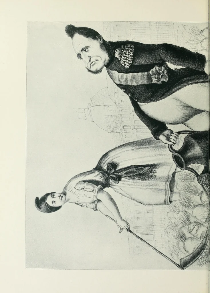 An illustration from Europas Fürsten im Sittenspiegel der Karikatur, mit 468 Textillustrationen und 72 farbigen Kunstblättern nach seltenen und amüsanten Karikaturen, aus allen Ländern und Zeitepochen, 1908, leaf 450