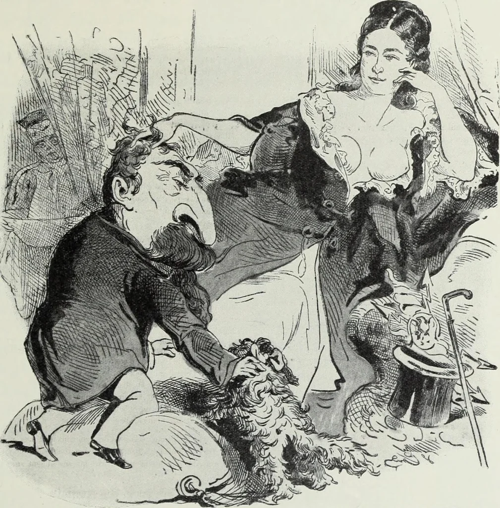 An illustration from Europas Fürsten im Sittenspiegel der Karikatur, mit 468 Textillustrationen und 72 farbigen Kunstblättern nach seltenen und amüsanten Karikaturen, aus allen Ländern und Zeitepochen, 1908, leaf 457
