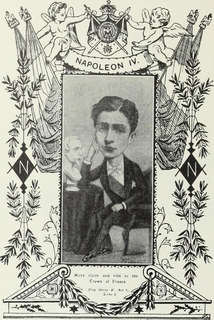 An illustration from Europas Fürsten im Sittenspiegel der Karikatur, mit 468 Textillustrationen und 72 farbigen Kunstblättern nach seltenen und amüsanten Karikaturen, aus allen Ländern und Zeitepochen, 1908, leaf 488