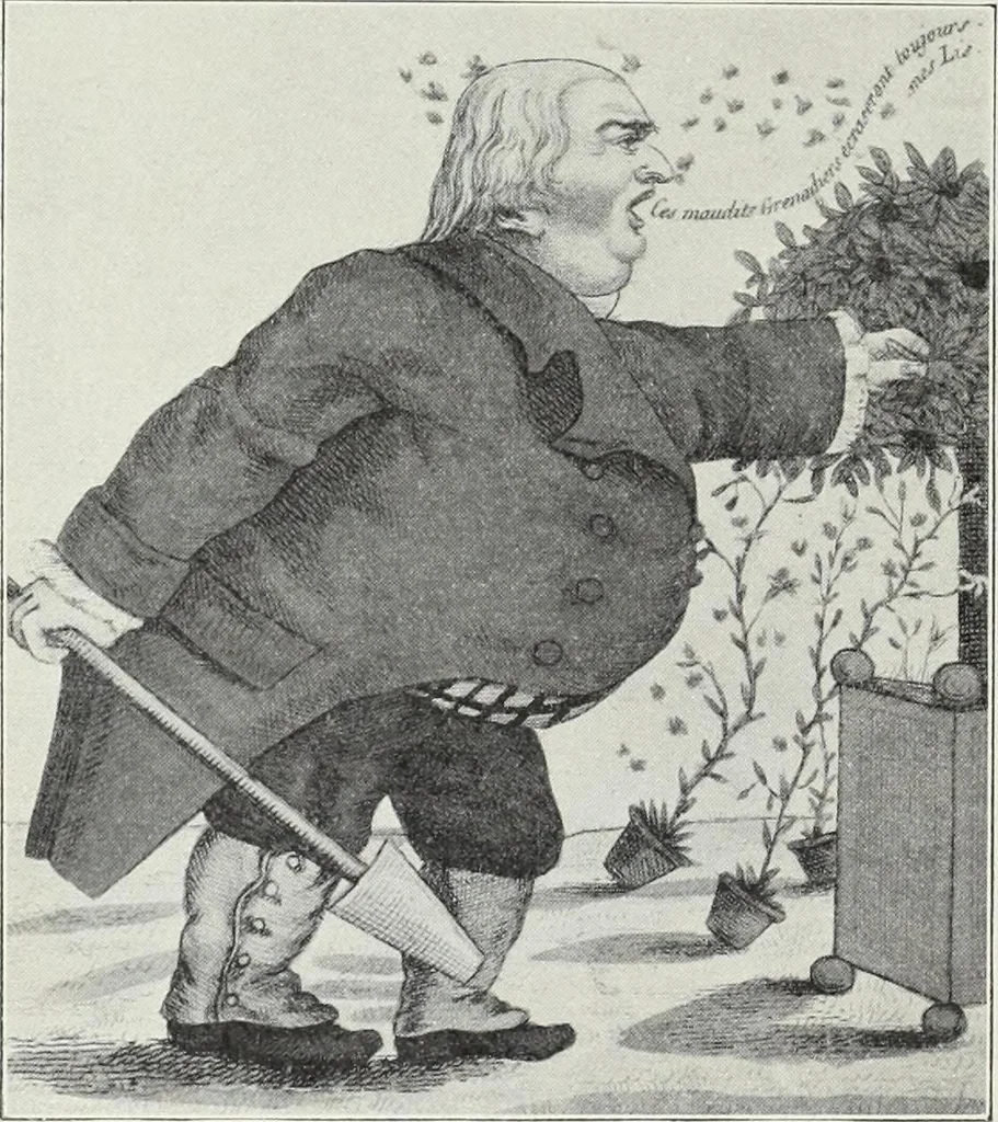 An illustration from Europas Fürsten im Sittenspiegel der Karikatur, mit 468 Textillustrationen und 72 farbigen Kunstblättern nach seltenen und amüsanten Karikaturen, aus allen Ländern und Zeitepochen, 1908, leaf 502