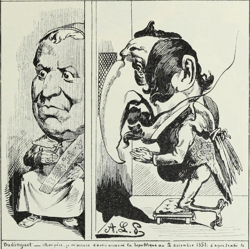 An illustration from Europas Fürsten im Sittenspiegel der Karikatur, mit 468 Textillustrationen und 72 farbigen Kunstblättern nach seltenen und amüsanten Karikaturen, aus allen Ländern und Zeitepochen, 1908, leaf 503