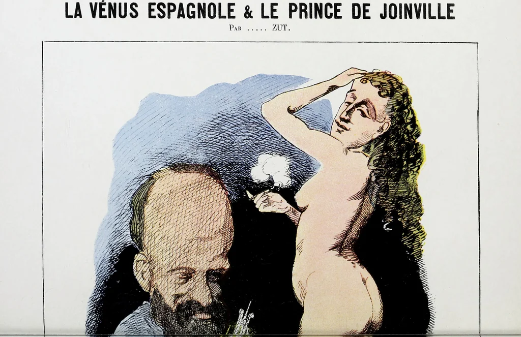An illustration from Europas Fürsten im Sittenspiegel der Karikatur, mit 468 Textillustrationen und 72 farbigen Kunstblättern nach seltenen und amüsanten Karikaturen, aus allen Ländern und Zeitepochen, 1908, leaf 508
