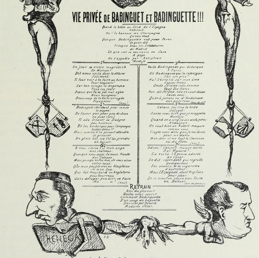An illustration from Europas Fürsten im Sittenspiegel der Karikatur, mit 468 Textillustrationen und 72 farbigen Kunstblättern nach seltenen und amüsanten Karikaturen, aus allen Ländern und Zeitepochen, 1908, leaf 517