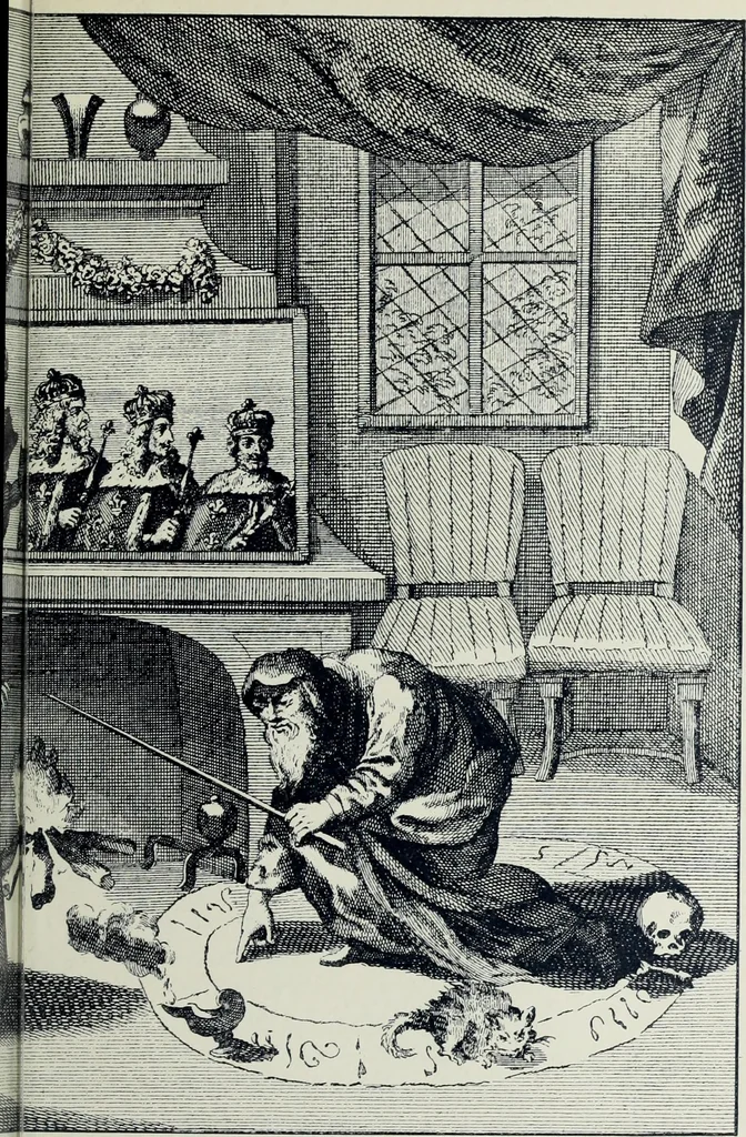 An illustration from Europas Fürsten im Sittenspiegel der Karikatur, mit 468 Textillustrationen und 72 farbigen Kunstblättern nach seltenen und amüsanten Karikaturen, aus allen Ländern und Zeitepochen, 1908, leaf 523