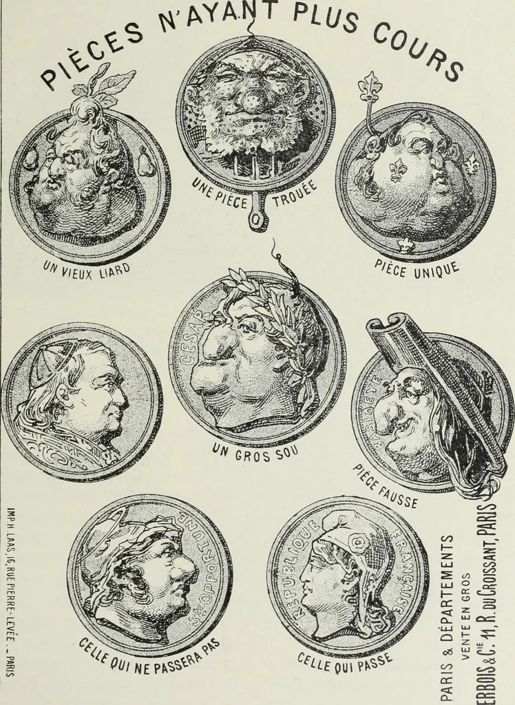 An illustration from Europas Fürsten im Sittenspiegel der Karikatur, mit 468 Textillustrationen und 72 farbigen Kunstblättern nach seltenen und amüsanten Karikaturen, aus allen Ländern und Zeitepochen, 1908, leaf 549