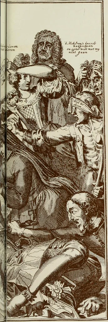 An illustration from Europas Fürsten im Sittenspiegel der Karikatur, mit 468 Textillustrationen und 72 farbigen Kunstblättern nach seltenen und amüsanten Karikaturen, aus allen Ländern und Zeitepochen, 1908, leaf 591