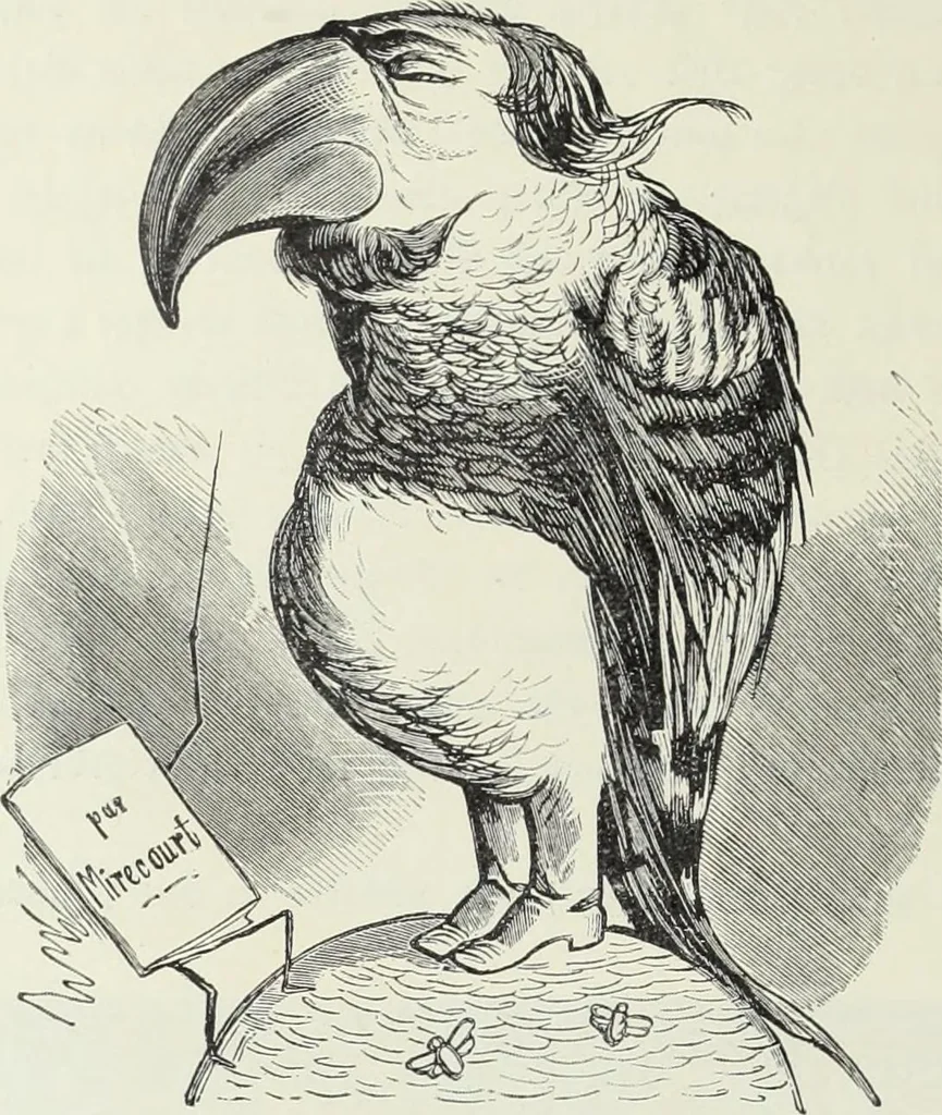 An illustration from Europas Fürsten im Sittenspiegel der Karikatur, mit 468 Textillustrationen und 72 farbigen Kunstblättern nach seltenen und amüsanten Karikaturen, aus allen Ländern und Zeitepochen, 1908, leaf 608