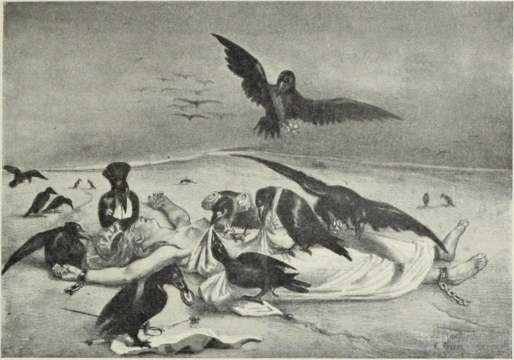 An illustration from Europas Fürsten im Sittenspiegel der Karikatur, mit 468 Textillustrationen und 72 farbigen Kunstblättern nach seltenen und amüsanten Karikaturen, aus allen Ländern und Zeitepochen, 1908, leaf 649