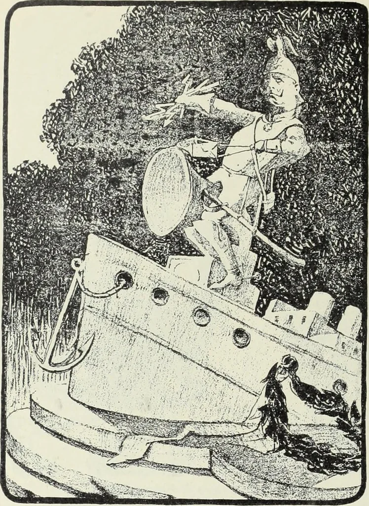 An illustration from Europas Fürsten im Sittenspiegel der Karikatur, mit 468 Textillustrationen und 72 farbigen Kunstblättern nach seltenen und amüsanten Karikaturen, aus allen Ländern und Zeitepochen, 1908, leaf 656