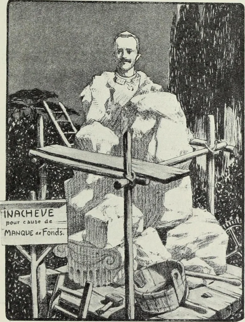 An illustration from Europas Fürsten im Sittenspiegel der Karikatur, mit 468 Textillustrationen und 72 farbigen Kunstblättern nach seltenen und amüsanten Karikaturen, aus allen Ländern und Zeitepochen, 1908, leaf 681