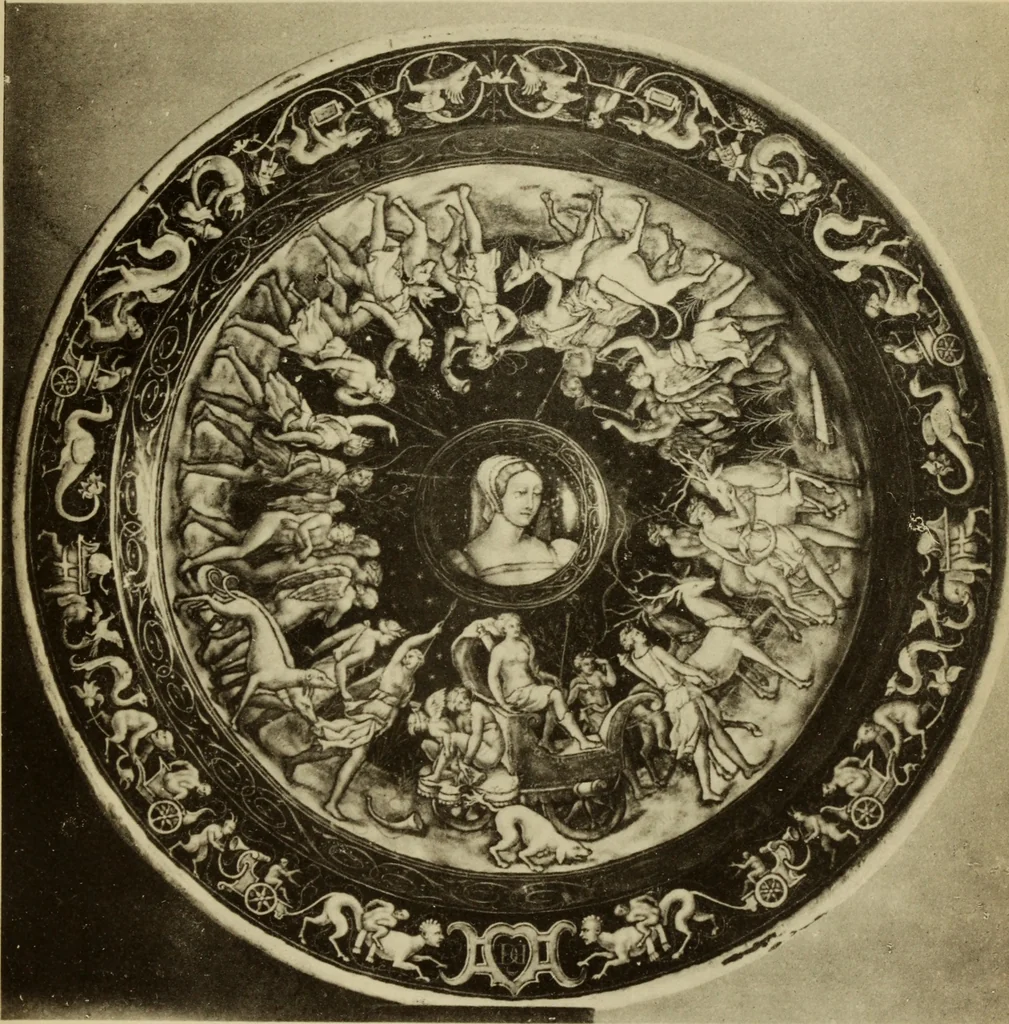 An illustration from European enamels, 1906, leaf 230