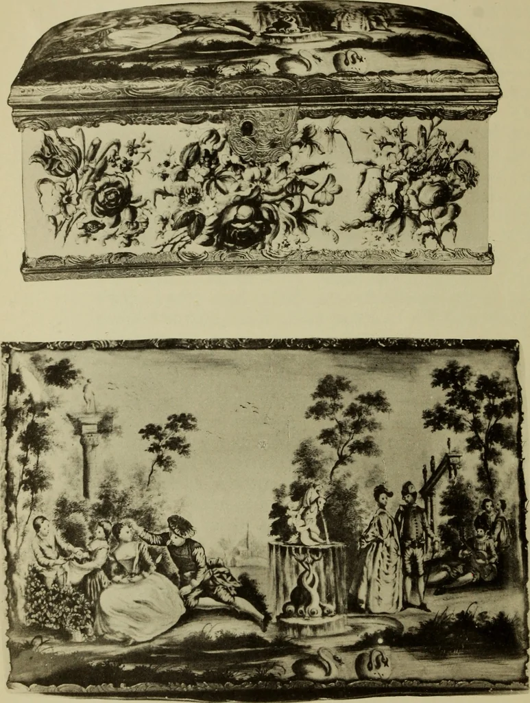 An illustration from European enamels, 1906, leaf 271