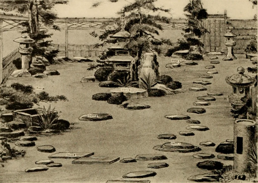An illustration from European and Japanese gardens; papers read before the American Institute of Architects, 1902, leaf 157